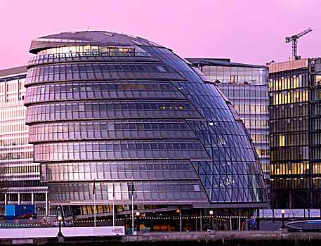 市政厅,日出,伦敦