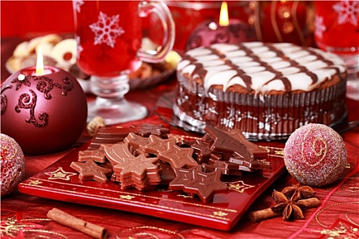 甜,巧克力,圣诞节
