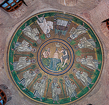 图案,穹顶,5世纪,艺术家,未知