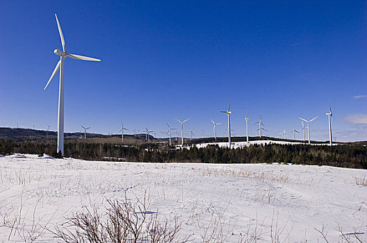 风电场,魁北克,加拿大