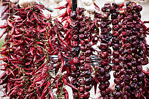 干燥,胡椒,市场货摊,匈牙利,欧洲
