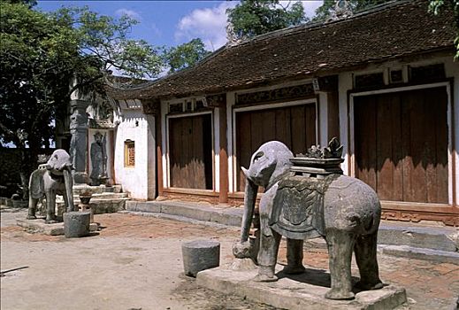 越南,区域,河,香水,雕塑,大象,正面,塔