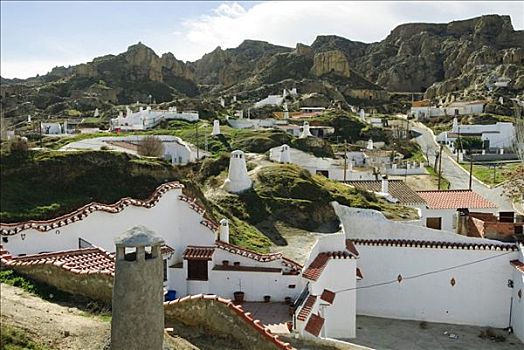 洞穴,建筑,瓜地斯,格拉纳达省,安达卢西亚,西班牙