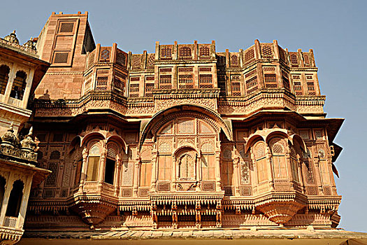 建筑,堡垒,拉贾斯坦邦,北印度,印度,南亚,亚洲