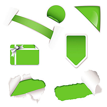 绿色,销售,标签,概念,撕破,纸,礼物