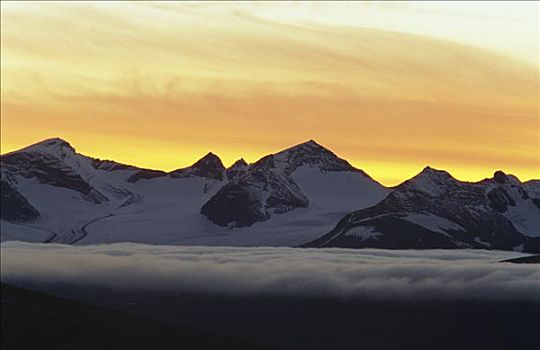 雪山,天空