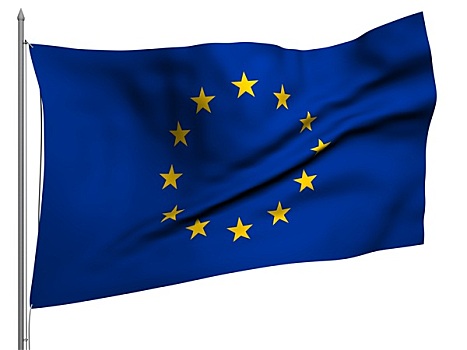 飞,旗帜,欧盟,收集