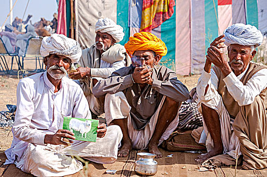 未知,男人,普什卡,市集,拉贾斯坦邦,印度