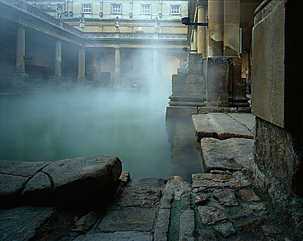 罗马浴室,沐浴,萨默塞特