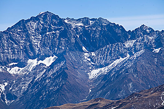 四川阿坝州小金四姑娘山,盘山公路