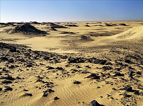华美,沙漠,景色,努比亚,东北方,苏丹,腐蚀,沉积岩,撒哈拉沙漠