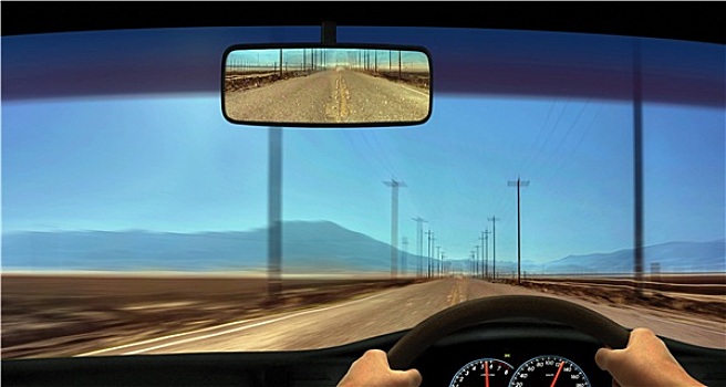 驾驶员,风档玻璃,风景