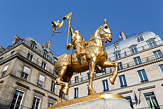 法国,巴黎,巴黎一区,地点,骑马雕像,圣女贞德