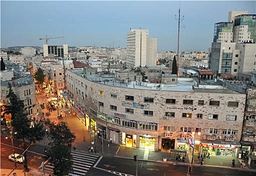 黃昏,耶路撒冷,市区