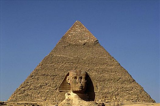 狮身人面像,卡夫拉,金字塔,吉萨金字塔,埃及