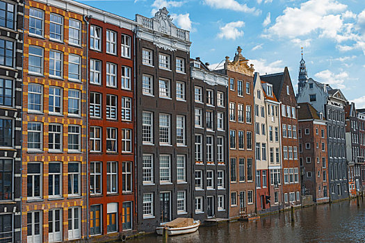 传统,荷兰人,老,房子,阿姆斯特丹,荷兰