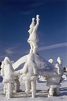 雪雕,阿拉斯加,美国