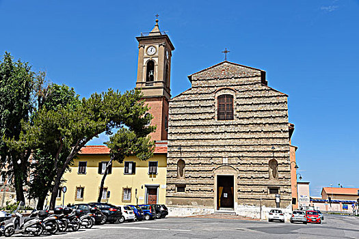 教堂,里窝那,托斯卡纳,意大利,欧洲
