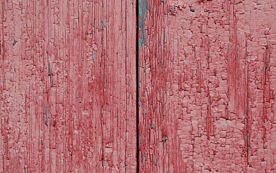 两个,木板,涂绘,红色