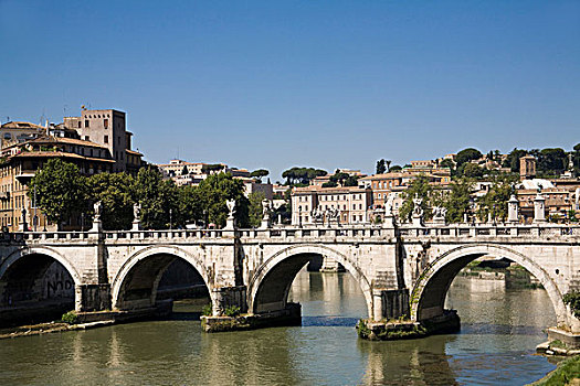 桥,罗马,拉齐奥,意大利,欧洲