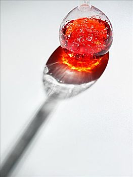 红色,液体,玻璃,长颈瓶