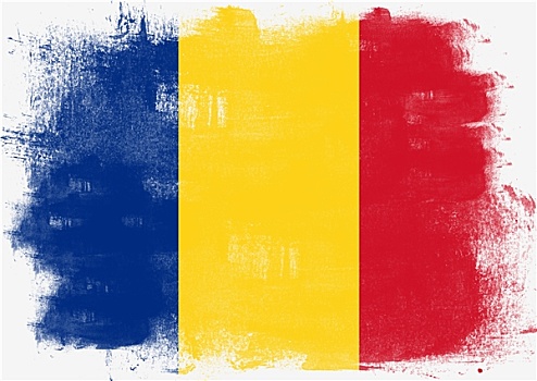 旗帜,罗马尼亚,涂绘,画刷