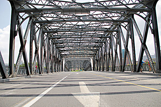 外白渡桥上海优秀历史建筑上海地标城市风光