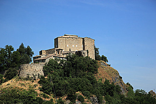 城堡,靠近,艾米利亚罗马涅,意大利,欧洲