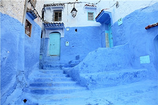 蓝色,门,麦地那,舍夫沙万,摩洛哥