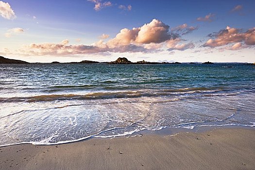 海滩,茂尔岛,阿盖尔郡,内赫布里底群岛,苏格兰,英国