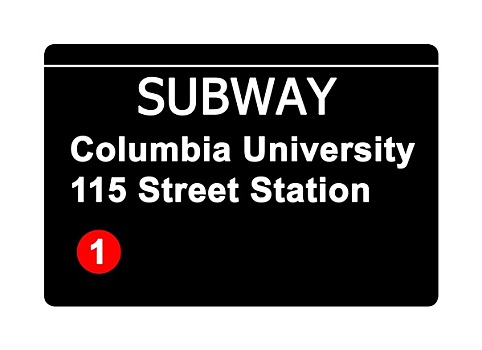 哥伦比亚大学,街道,车站,地铁,标识