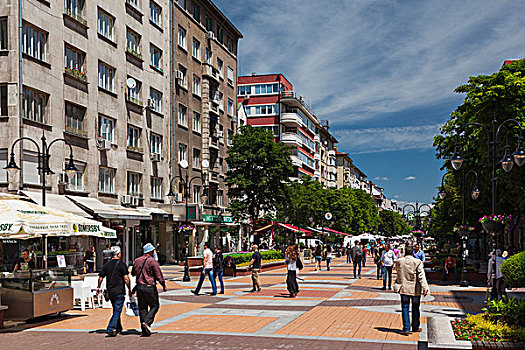 保加利亚,索非亚,大道,步行街
