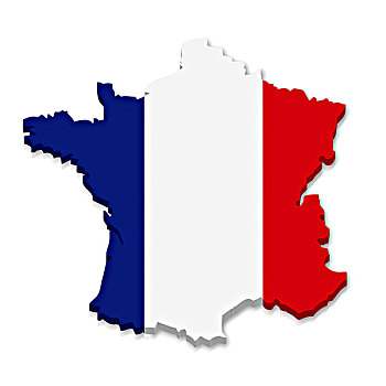 轮廓,旗帜,法国