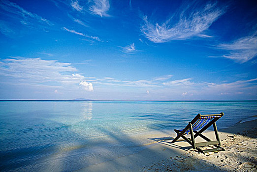 椅子,热带沙滩,岛屿,泰国