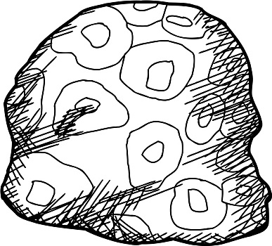 轮廓,流纹岩,石头
