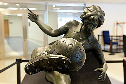 雕塑,巴西,球员,体育场,里约热内卢,南美