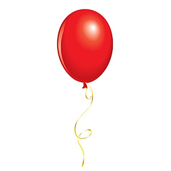 红色,气球