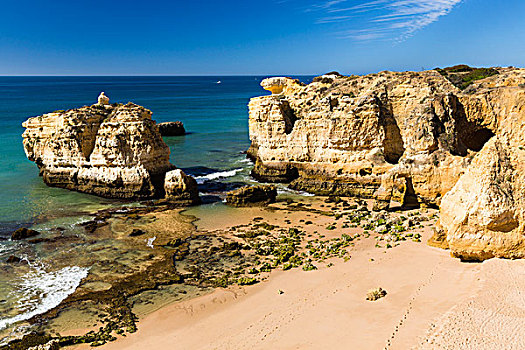 岩石构造,阿尔布斐拉,阿尔加维,葡萄牙