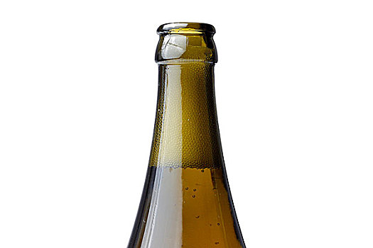 啤酒瓶,隔绝,白色背景