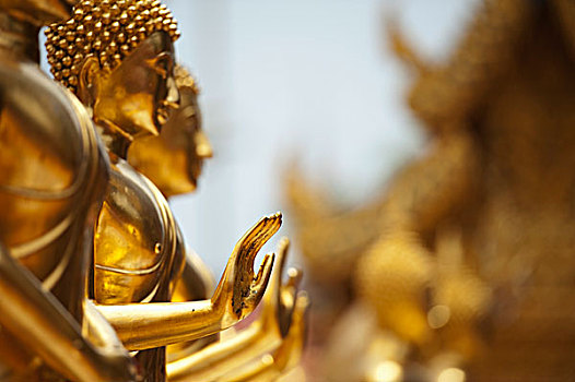 手,庙宇,清迈,泰国