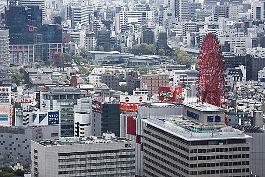 五个,摩天轮,梅田,大阪,关西,日本