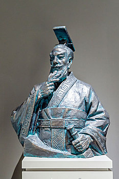 齐宣王塑像,山东省淄博市齐文化博物馆