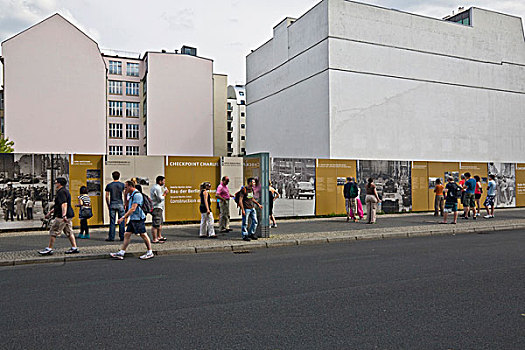 柏林,墙壁,文件,检查点,查理,弗里德里希大街,德国,欧洲
