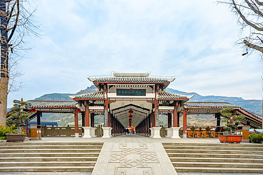 重庆市奉节县白帝城风景区,三峡夔门旅行风光图片