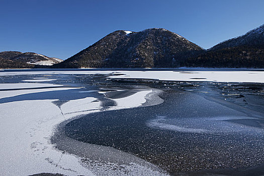 冰冻,湖