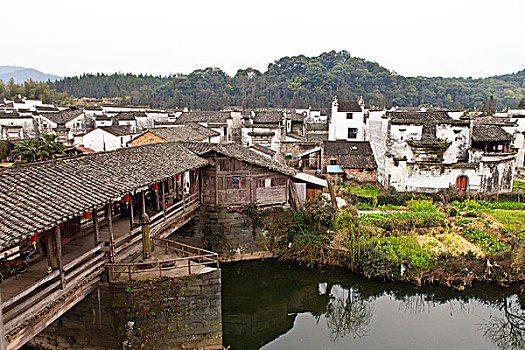 江西婺源,思溪延村,油菜花,徽派建筑,民居