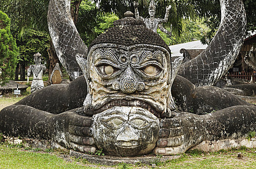 雕塑,老挝