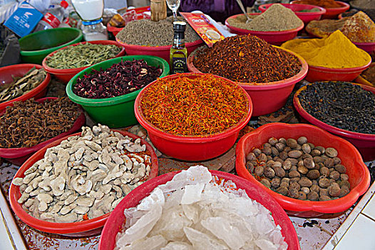 调味品,出售,集市,布哈拉,乌兹别克斯坦,亚洲