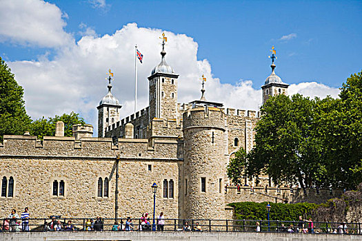 伦敦塔,皇家,宫殿,要塞,风景,河,泰晤士河,塔,小村庄,港区,伦敦,英格兰,英国,欧洲