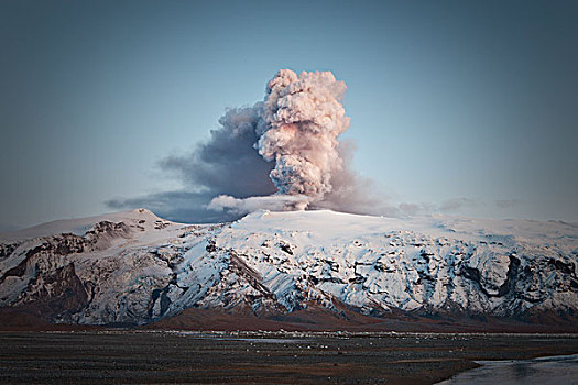 火山爆发,冰河,冰岛